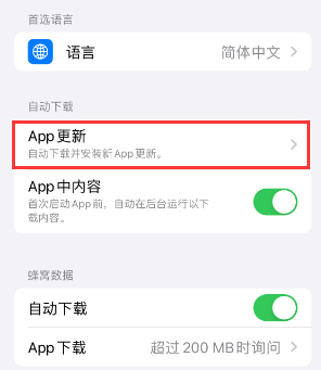 铜陵苹果15维修中心如何让iPhone15APP自动更新